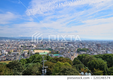 Aichi Prefecture: View from Komakiyama Castle (Komakiyama History Museum) 120146574