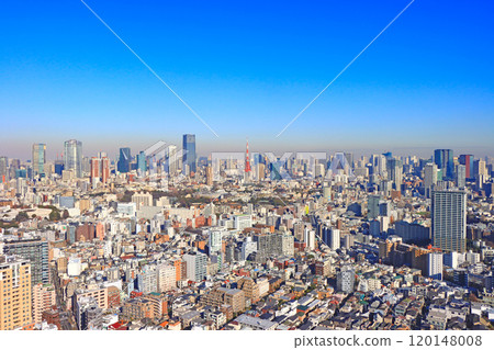 Tokyo Tower and surrounding scenery, Minato-ku, Tokyo 120148008