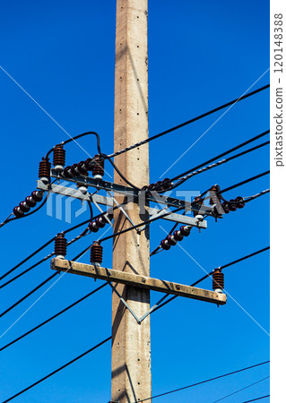 High-voltage electrical insulator electric line 120148388