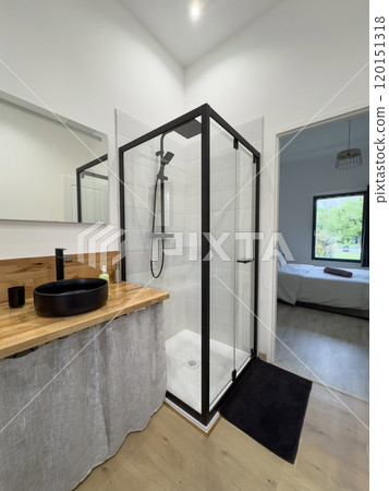 modern bathroom and bedroom interior modern bathroom and bedroom interior 120151318