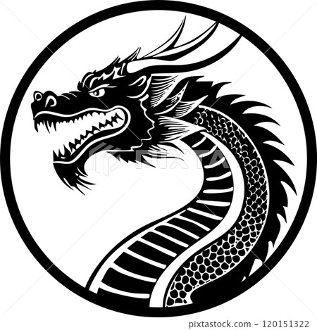 酷龍頭像左看_01_Ai生成圖片 120151322