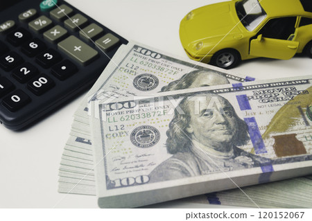 Cash for financial income, Business investment growth concept, Banknotes on white background. Cash for financial income, Business investment growth concept, Banknotes on white background. 120152067