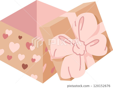 open beige gift box with bow open beige gift box with bow 120152676