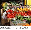 Cheap fruits and vegetables in the local Ukrainian market 120152840