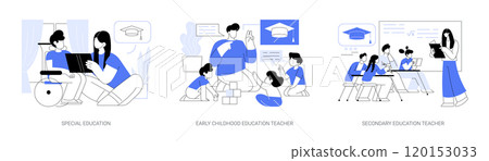 Teaching degree isolated cartoon vector illustrations se 120153033