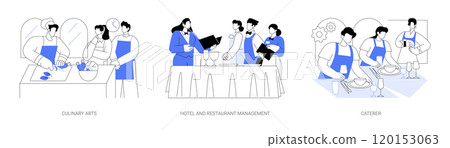 Hospitality courses isolated cartoon vector illustrations se Hospitality courses isolated cartoon vector illustrations se 120153063