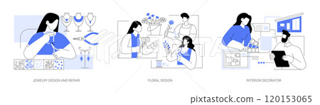 Design courses isolated cartoon vector illustrations se 120153065