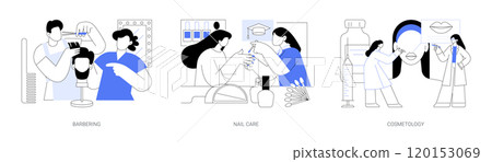 Education in aesthetics isolated cartoon vector illustrations se 120153069