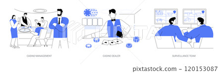 Casino isolated cartoon vector illustrations se 120153087