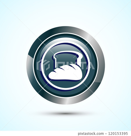 Bread Icon Design Illustration, Bakery Icon, Button Design Bread Icon Design Illustration, Bakery Icon, Button Design 120153395