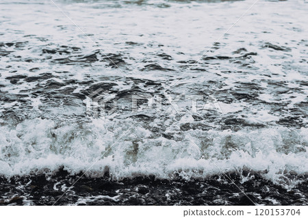 Abstract Natural Background Water Bubbling Sea Foam Splash Waves Energy Power Strength Intensity 120153704