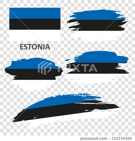 Set of flags of Estonia 120154100