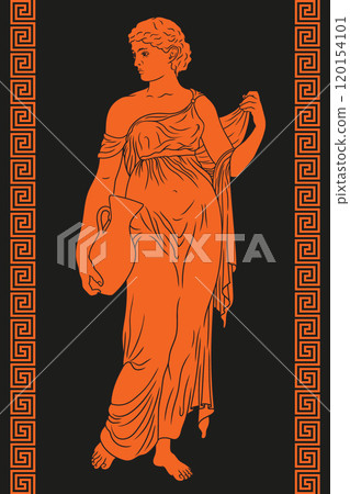 Vector Greek women. Vector Greek women. 120154101
