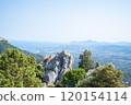 Scenic Mediterranean Landscape in Sardinia Mountain and Sea View 120154114