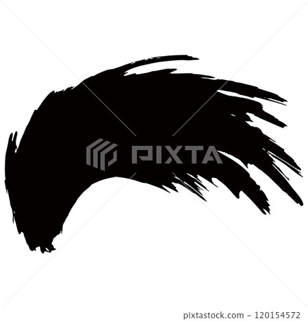 Japanese-style material: Dynamic brush-drawn line illustration set, vector Japanese-style material: Dynamic brush-drawn line illustration set, vector 120154572