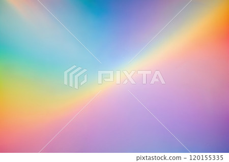 Rainbow pastel background with sunshine glare. 120155335
