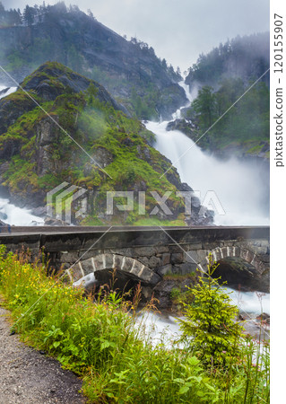 Latefossen waterfall in Norway Latefossen waterfall in Norway 120155907