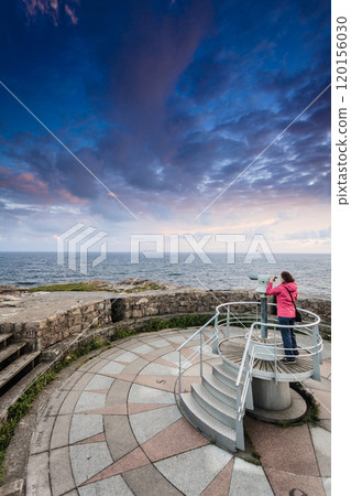 Lookout at Lindesnes Lighthouse in Norway 120156030