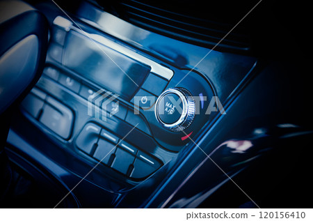 Car air conditioning system. Air condition knob Car air conditioning system. Air condition knob 120156410
