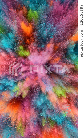 Abstract Holi Coloured Powder Explosion. 120156895