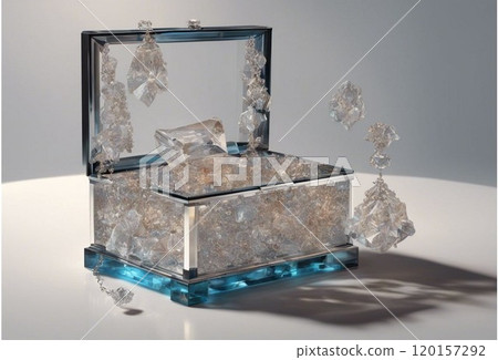 Sparkly transparent jewelry box 14 120157292
