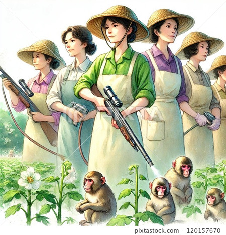 家庭主婦站起來保護農作物 120157670