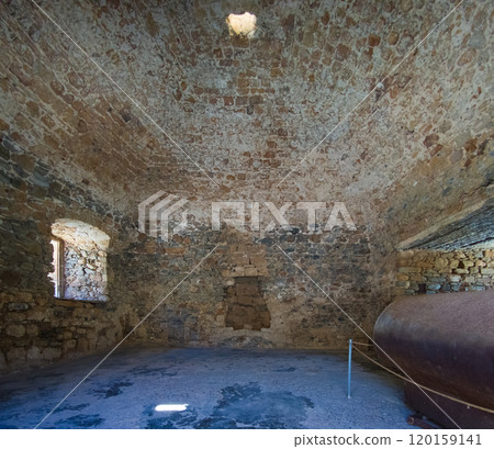 Inside the disinfection kilns of the Venetian Republic (Spinalonga, Crete, Greece) 120159141
