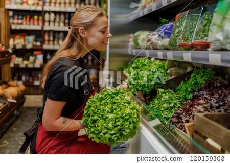 Explore the Delightful Fresh Greens Selection Available at Your Local Grocery Store Today 120159308