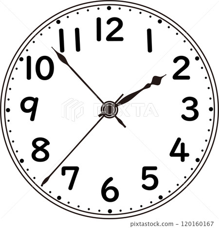 鐘面數字簡單單色 120160167