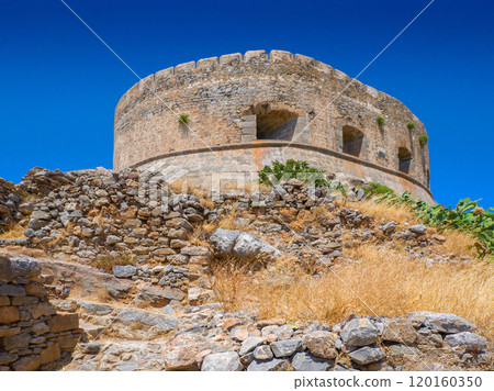 Venetian ruins of a tower (Spinalonga, Crete, Greece) Venetian ruins of a tower (Spinalonga, Crete, Greece) 120160350