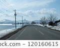 Winter roads in Hokkaido after the snow melts 120160615