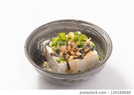 冷豆腐(鹹海帶、煎蛋、蔥) 冷豆腐(鹹海帶、煎蛋、蔥) 120160680