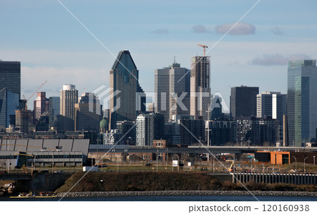 Montreal Cityscape with St Lawrence River Day View Montreal Cityscape with St Lawrence River Day View 120160938