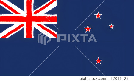 手繪紐西蘭國旗。 手繪紐西蘭國旗。 120161231