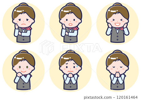 Female salesperson pose set_04 Female salesperson pose set_04 120161464
