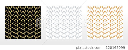 Set of abstract geometric patterns. Seamless vector backgrounds. Colored ornaments Graphic modern patterns Simple lattice graphic design Set of abstract geometric patterns. Seamless vector backgrounds. Colored ornaments Graphic modern patterns Simple lattice graphic design 120162099