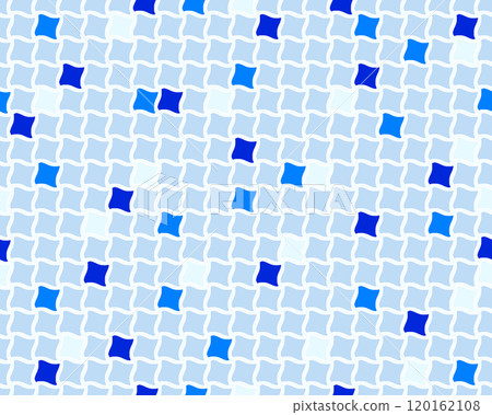 Blue randomly arranged houndstooth swastika pattern seamless background Blue randomly arranged houndstooth swastika pattern seamless background 120162108