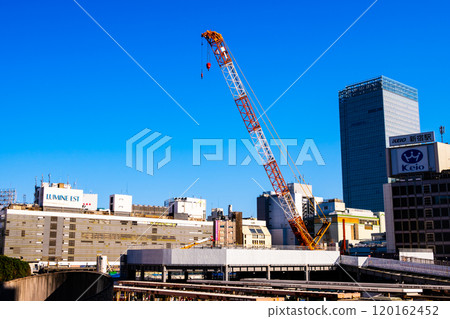 Tokyo Cityscape Shinjuku Station West Exit Redevelopment Works 2024.11 e-2 High Saturation Contrast Tokyo Cityscape Shinjuku Station West Exit Redevelopment Works 2024.11 e-2 High Saturation Contrast 120162452