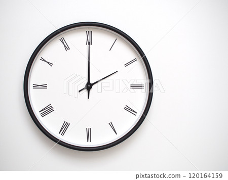 Clock Showing 14.00 or 02.00 with Roman Numerals. Simple Round Clock for Concepts of Time Management and Scheduling. Clock Showing 14.00 or 02.00 with Roman Numerals. Simple Round Clock for Concepts of Time Management and Scheduling. 120164159