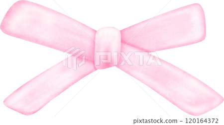 Coquette pink bow ribbon watercolor Coquette pink bow ribbon watercolor 120164372