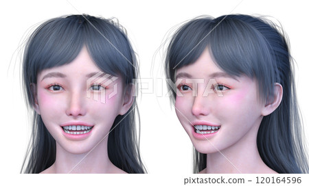 Close-up of a woman's face Close-up of a woman's face 120164596