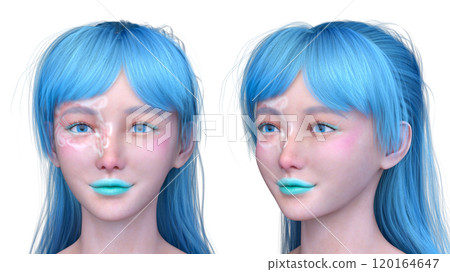 Close-up of a woman's face Close-up of a woman's face 120164647