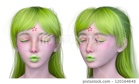 Close-up of a woman's face Close-up of a woman's face 120164648