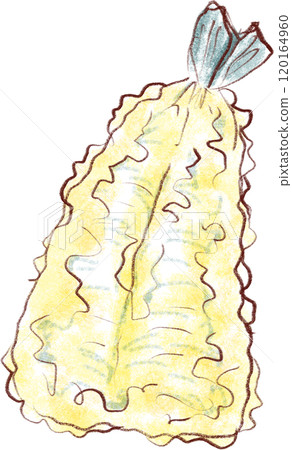 Tempura illustration_Kiss tempura_Kiss tempura Tempura illustration_Kiss tempura_Kiss tempura 120164960