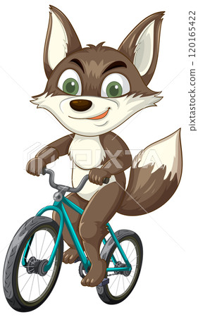 Fox Riding a Bicycle Adventure Fox Riding a Bicycle Adventure 120165422