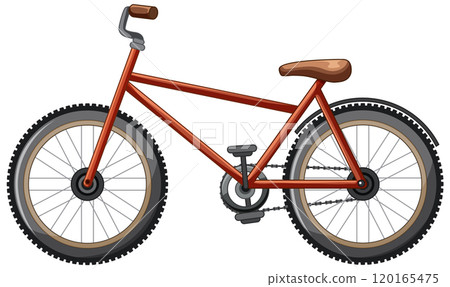 Bicycle Illustration with Animal Companions Bicycle Illustration with Animal Companions 120165475