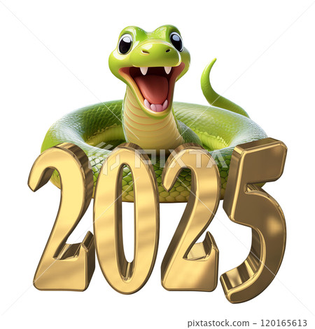 3DCG character [2025 Year of the Snake] (Cutout) 120165613