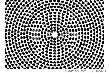 Wallpaper with heart marks arranged in a circle. 120165631