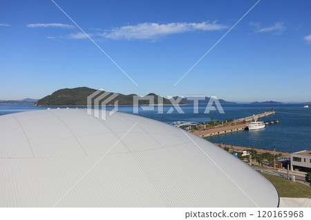 高松太陽港的香川穴吹競技場（香川縣立競技場）即將完工 120165968