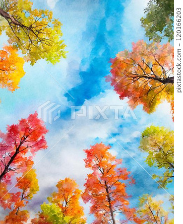 秋天的天空(AI生成素材) 秋天的天空(AI生成素材) 120166203